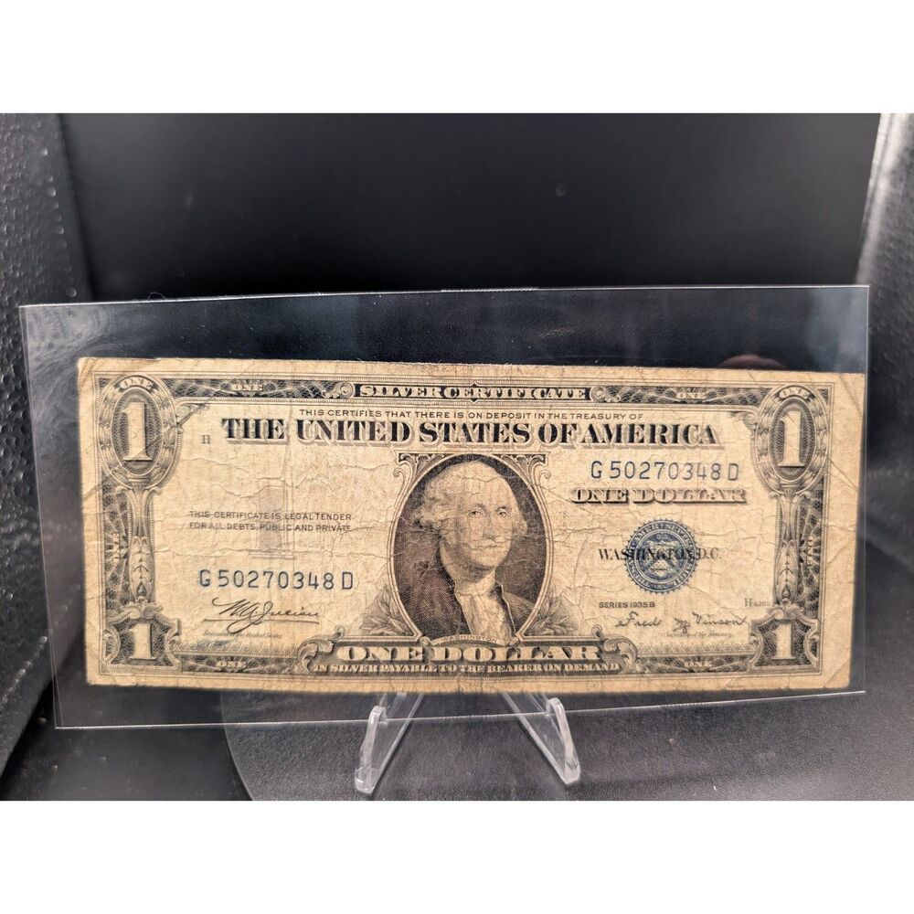 1935B $1 Silver Certificate • Blue Seal • Circulated • G50270348D